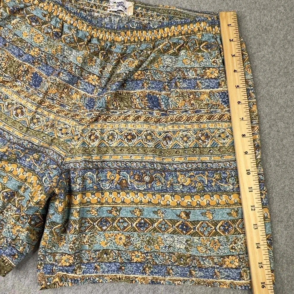 Vintage Reyn Spooner Men Swim Shorts Size L Hawaiian‎ Art All Over Print Coastal